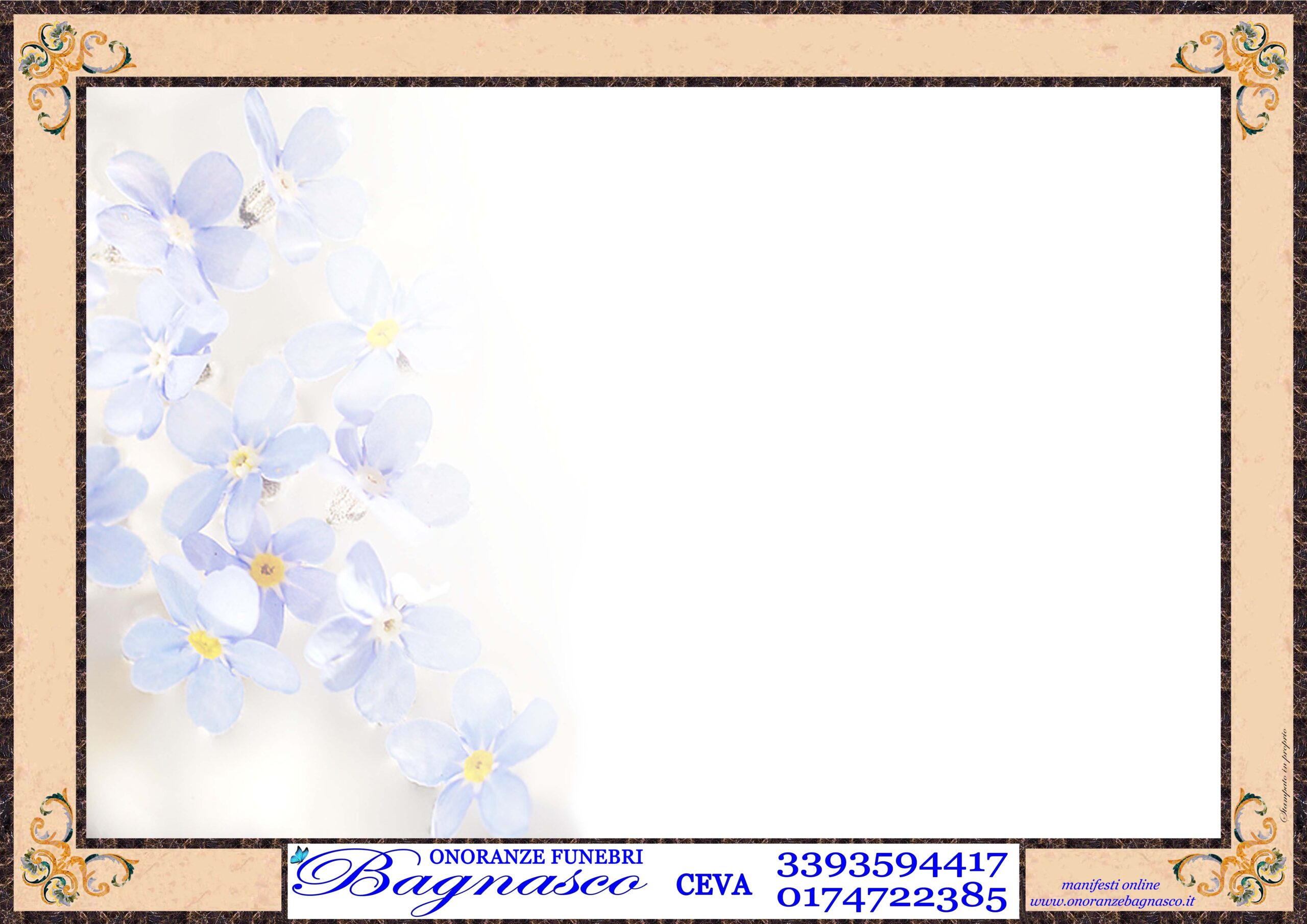 Fiori - Non ti scordar di me - Leggero